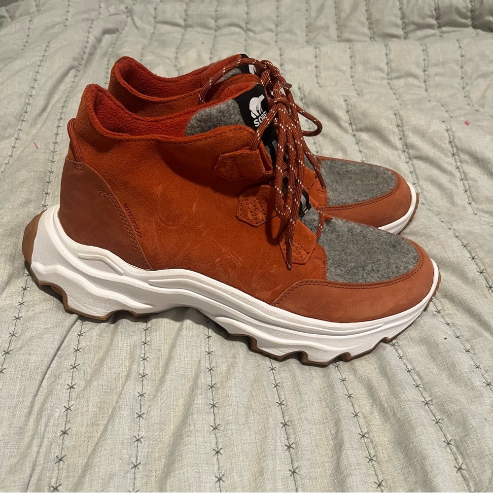 Sorel Women’s Red and Gray Sneakers